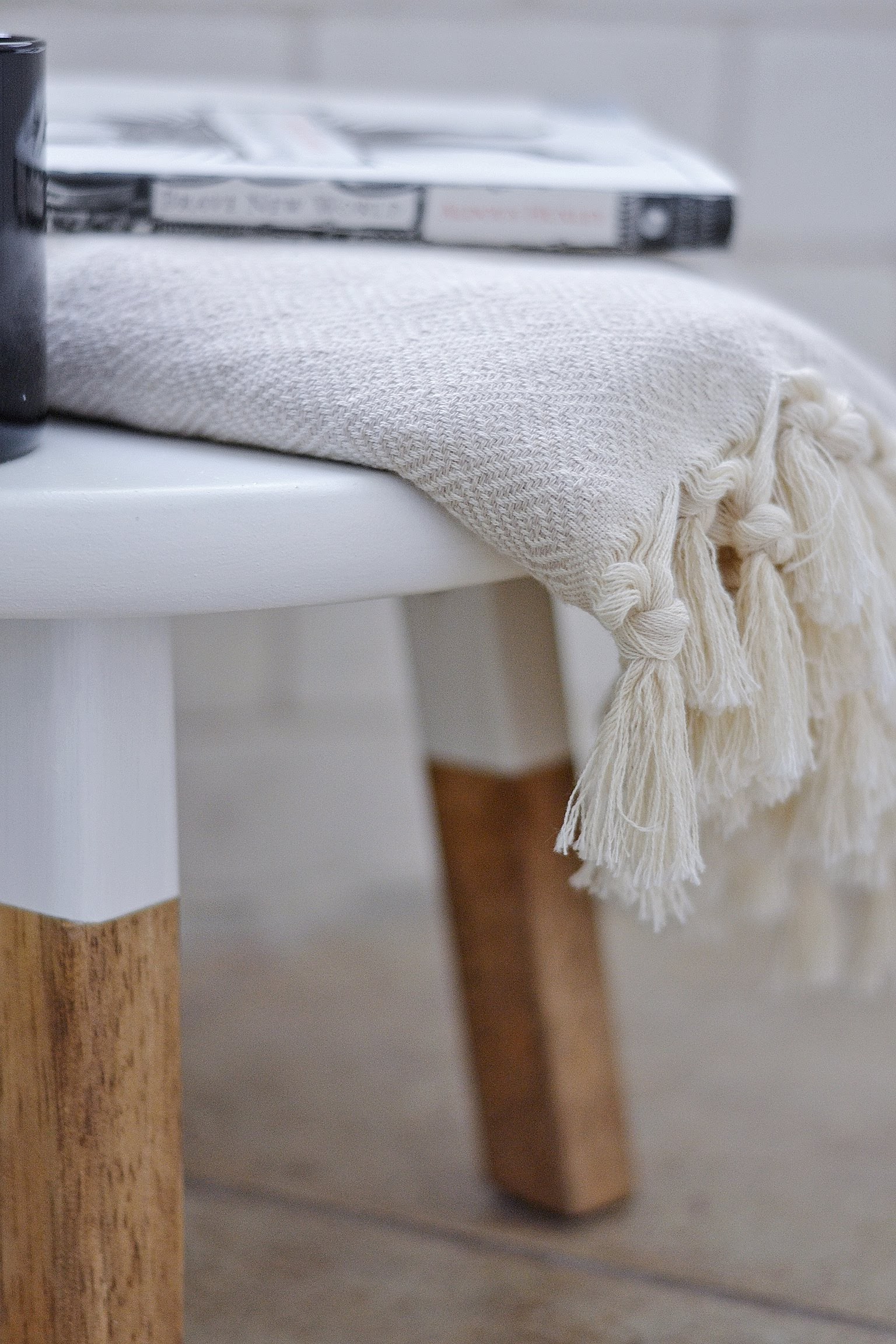 DIY Accent Stool – Repurposed Barstool